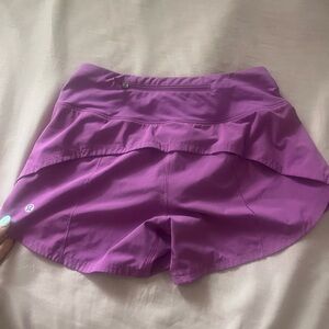 Purple lululemon shorts size 2